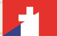 Fahne Schweiz-Frankreich 90 x 150 cm 