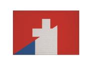 Aufnäher Schweiz-Frankreich Patch 9 x 6 cm 
