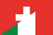 Flagge Schweiz - Italien 