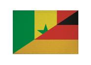 Aufnäher Senegal-Deutschland Patch  9x 6   cm 