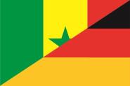 Aufkleber Senegal-Deutschland 