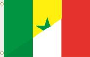 Fahne Senegal-Italien 90 x 150 cm 