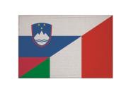 Aufnäher Slowenien-Italien Patch 9 x 6 cm 