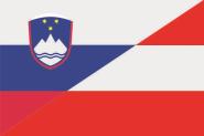 Flagge Slowenien-Österreich 