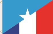Fahne Somalia-Frankreich 90 x 150 cm 