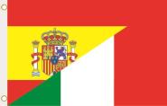 Fahne Spanien-Italien 90 x 150 cm 
