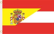 Fahne Spanien-Österreich 90 x 150 cm 