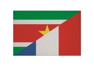 Aufnäher Surinam-Frankreich Patch 9 x 6 cm 