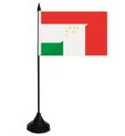 Tischflagge Tadschikistan-Italien 10 x 15 cm 