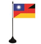 Tischflagge Taiwan-Deutschland 10 x 15 cm 