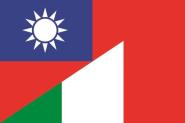 Flagge Taiwan - Italien 