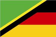 Flagge Tansania - Deutschland 