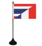 Tischflagge Thailand-Frankreich 10 x 15 cm 