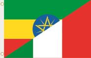 Fahne Äthiopien-Italien 90 x 150 cm 