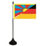 Tischflagge Tibet-Deutschland 10 x 15 cm 
