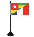 Tischflagge Togo-Frankreich 10 x 15 cm 