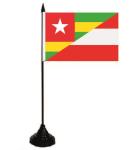 Tischflagge  Togo-Österreich 10x15 cm 