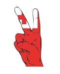 Aufkleber Peace Finger Tonga 