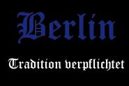 Aufnäher Berlin Tradition verpflichtet Patch 9 x 6 cm 