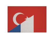 Aufnäher Türkei-Frankreich Patch 9 x 6 cm 