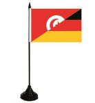 Tischflagge Tunesien-Deutschland 10 x 15 cm 
