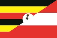 Flagge Uganda-Österreich 