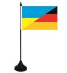 Tischflagge Ukraine-Deutschland 10 x 15 cm 