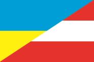 Flagge Ukraine-Österreich 