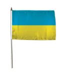Stockflagge Ukraine 30 x 45 cm 