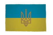 Glasreinigungstuch Ukraine mit Wappen 
