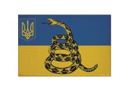 Aufnäher Ukraine Libertarian Freiheitsflagge Patch 9x 6   cm 