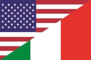Aufkleber USA-Italien 