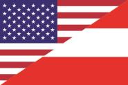 Flagge USA-Österreich 