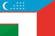 Flagge Usbekistian - Italien 