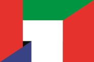 Flagge Vereinigte Arabische Emirate VAE - Frankreich 