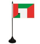 Tischflagge VAE-Italien 10 x 15 cm 