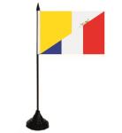 Tischflagge Vatikan-Frankreich 10 x 15 cm 