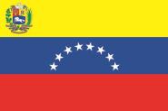 Flagge Venezuela mit Wappen 