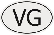 Aufkleber Autokennzeichen VG = Virgin Island GB 