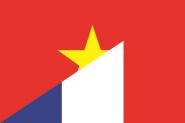 Flagge Vietnam - Frankreich 