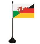 Tischflagge Wales-Deutschland 10 x 15 cm 