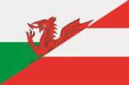 Flagge Wales-Österreich 
