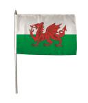 Stockflagge Wales 30 x 45 cm 