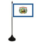 Tischflagge West Virginia 10 x 15 cm 