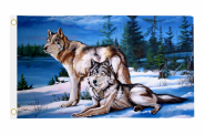 Fahne Wölfe 90 x 150 cm 