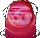 U24® Turnbeutel World Map pink 