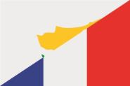 Flagge Zypern - Frankreich 