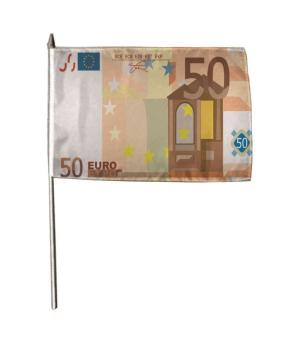 Stockflagge 50 Euroschein 30 x 45 cm 