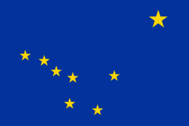 Miniflag Alaska 10 x 15 cm 