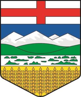 Aufkleber Alberta Wappen 